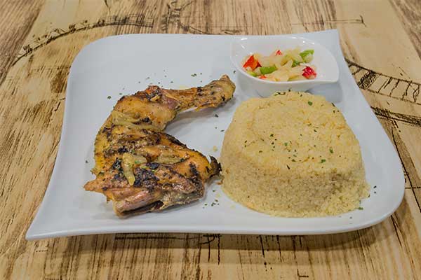 Gastronomie ivoirienne attiéké poulet